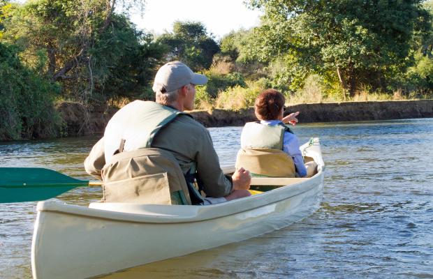 Paul Grobler Canoe Zambezi River ( Pic by  C J and G Mucalov )